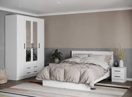 Тумба прикроватная Асти, Белый 