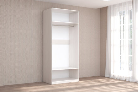 Шкаф 2 двери с зеркалом КЭТ-4, бодега  