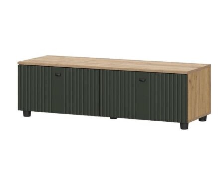 Тумба ТВ со створками Милан, Олива софт 