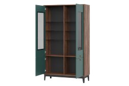 Шкаф-сервант ШКС-2 Brass (Брасс), изумруд