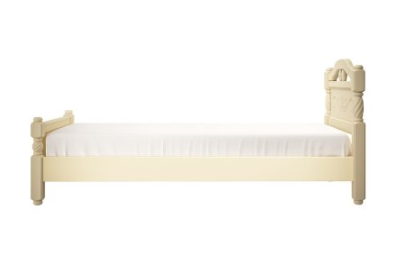 Кровать из массива Карина-5, слоновая кость 