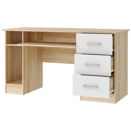 Стол ПКС-4, Сонома-Белый глянец 