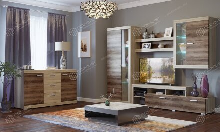 Тумба большая ТБС-2000 Соната, Сонома/Сакраменто 