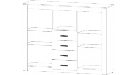 Комод большой Ривьера 