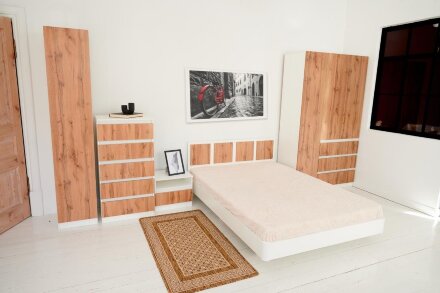 Шкаф 1600 Парус, белый/вотан 