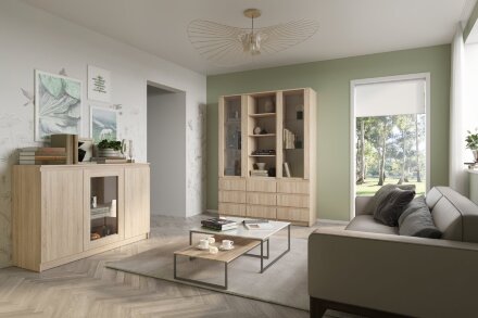 Шкаф трехдверный Stern (Штерн), сонома 