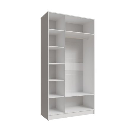 Шкаф трехстворчатый с зеркалом Мадрид, Белый 