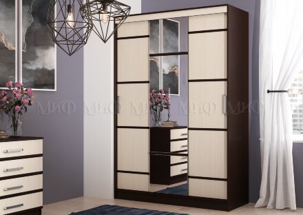 Шкаф-купе 1,5 метра Сакура    