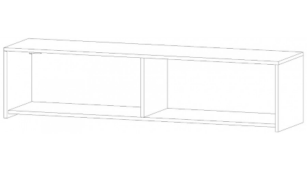 Антресоль АН-01 Бостон, Анкор светлый 