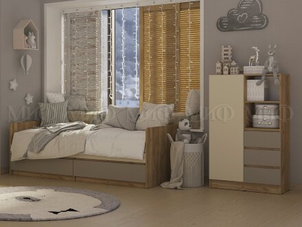 Модульная детская Челси Color, слоновая кость 