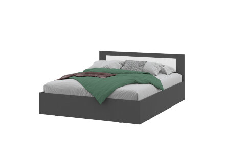 Кровать двуспальная Дольче, Графит 