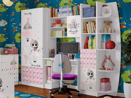 Стенка  Мальвина Юниор-2 ЛДСП  