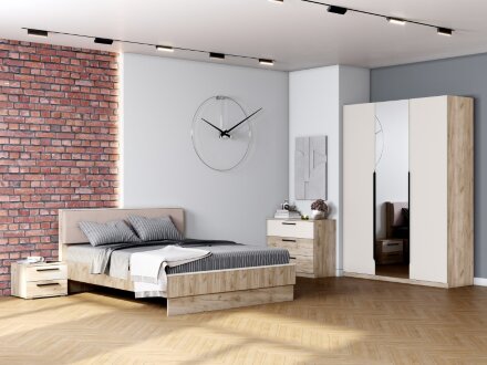 Кровать двуспальная с подъемным механизмом Мишель 