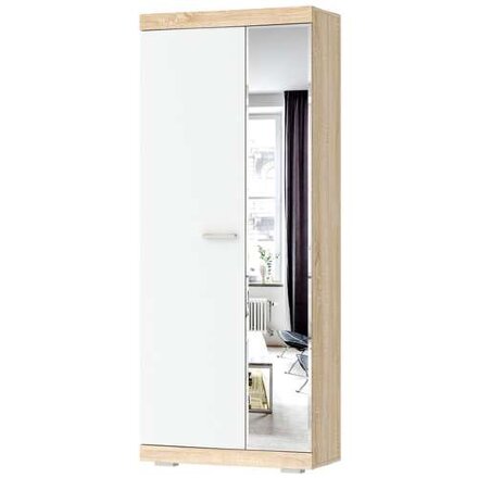 Шкаф Соната ШСЗ-800, Сонома/Белый глянец  