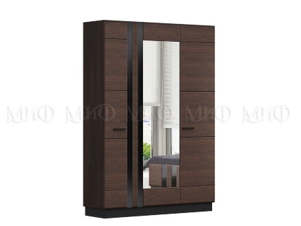  Шкаф 3 двери Магнолия, орех 