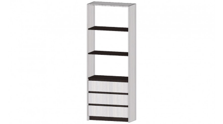 Стеллаж 3 ящика Бостон, Анкор светлый 