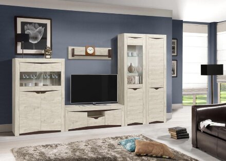 Шкаф комбинированный 33.15 Лючия, Бетон пайн 