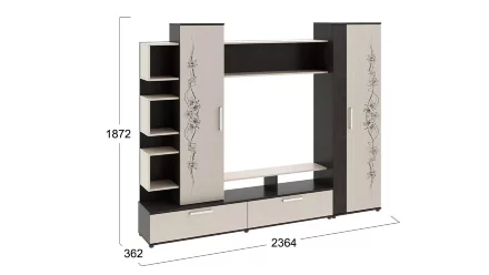 Стенка Дакота, венге цаво/дуб белфорт 