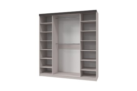 Шкаф 4-х дверный ШР-4 (с 2 зеркалами) Тиана, Персидский жемчуг  