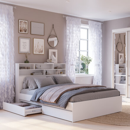 Стеллаж-полка Симпл, Белый 