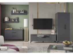 Тумба ТВ 1,35 Кимберли, Графит