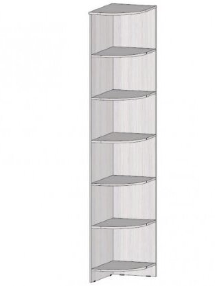 Полка угловая Коста-Рика, анкор светлый 