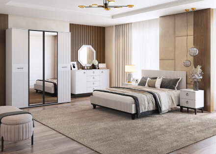 Кровать 1200  с мягким изголовьем  Шарлиз   