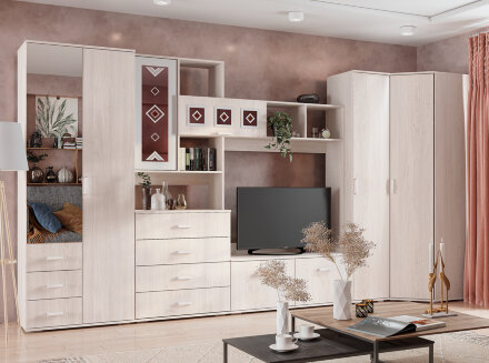 Шкаф 2х-створчатый Белла, ясень 