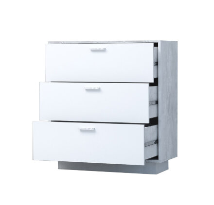 Комод с 3мя ящиками на цоколе К-3 ЭГО, бетон 
