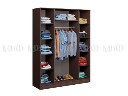 Шкаф для одежды 4 двери Фиеста  