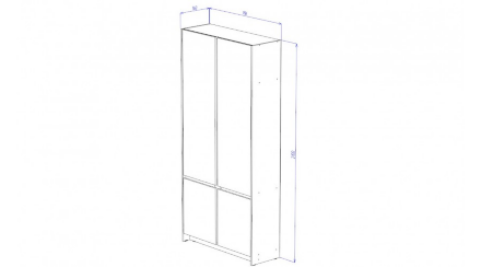 Шкаф ШК-02 Бостон, Анкор светлый 