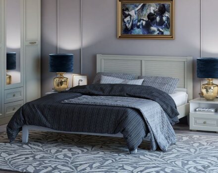 Кровать из массива Грация-3, Фисташковый 