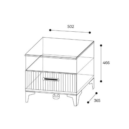 Прикроватная тумба Дюна 