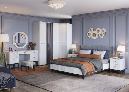 Шкаф-пенал глубокий 1 дверь для платья и белья Шарлиз 