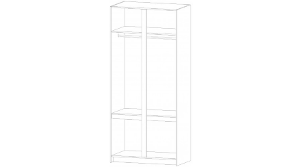 Шкаф ШК-01 Бостон, Анкор светлый 