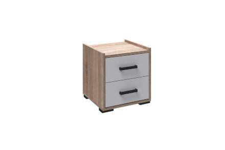 Тумба прикроватная Соната, Дуб сонома/Белый  