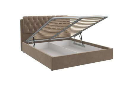 Кровать Белиста, серо-бежевый (вариант 2)  