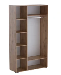 Шкаф трехстворчатый Ливерпуль, вотан/графит софт 