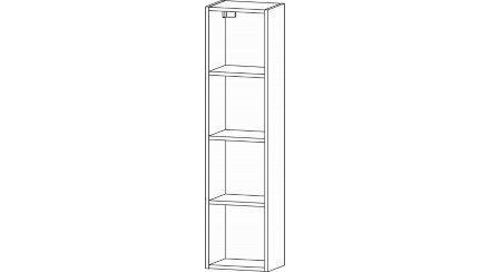 Пенал Даллас, Цемент темный/дуб вотан 