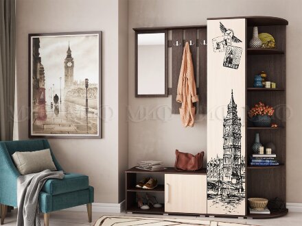 Зеркало с вешалкой  Белла 