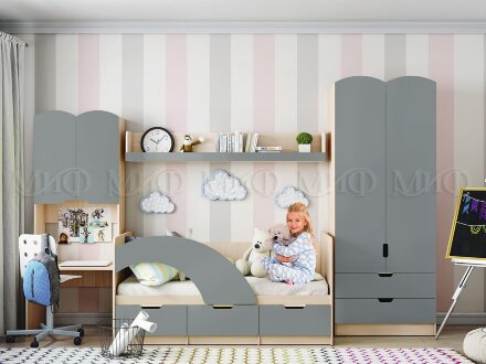 Модульная детская Юниор-3, бриз 