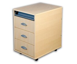 Тумба выкатная 3 ящика без рисунка