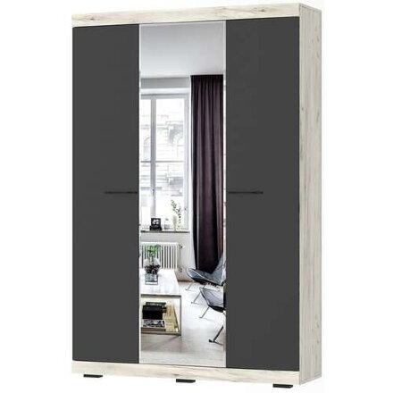 Шкаф Соната ШСЗ-1300, Крафт белый - Антрацит 