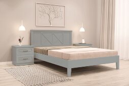 Кровать из массива Грация 2, антрацит