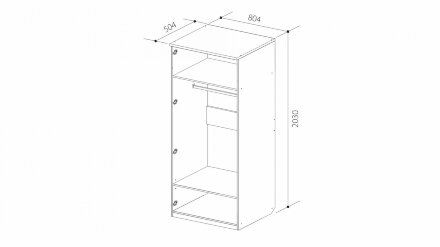 Шкаф 2-х дверный Юниор-7 (Прованс) 