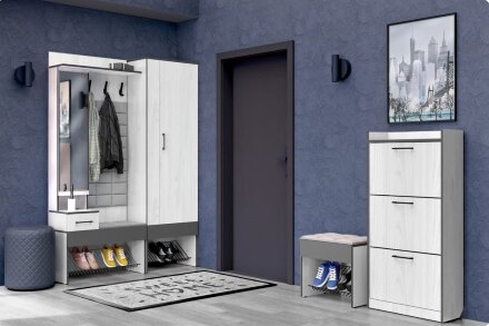 Модульная прихожая Эльза, ясень Анкор  