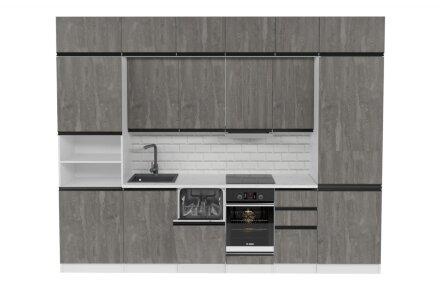 Кухонный гарнитур Ноктюрн люкс, 300 см 