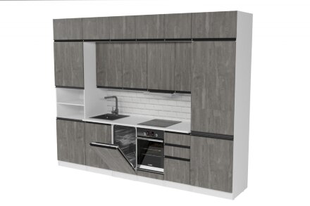 Кухонный гарнитур Ноктюрн люкс, 300 см 